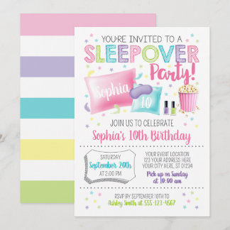 Slumber Party Birthday Kaart