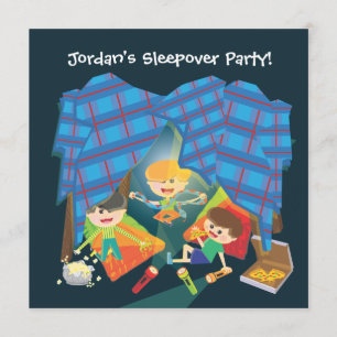 Slumber Party Invitation Kaart