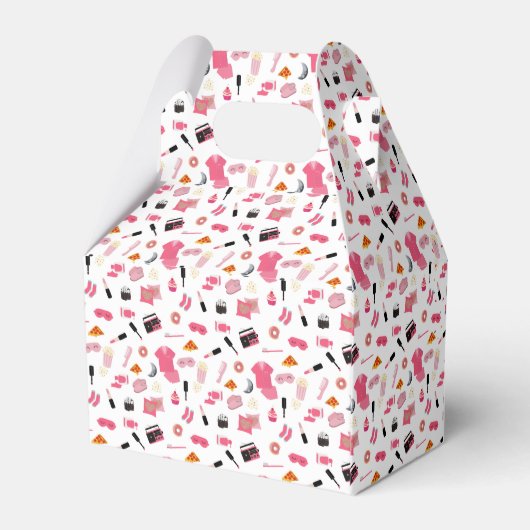 Slumber Party Sleepover Tent Kids Verjaardagsfeest Bedankdoosjes (Achterkant)