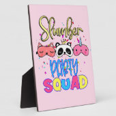 Slumber Party Squad Girls Pajamas Matching Fotoplaat (Zijkant)