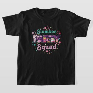 Slumber Party Squad Pajama Birthday Party Shirten T-shirt