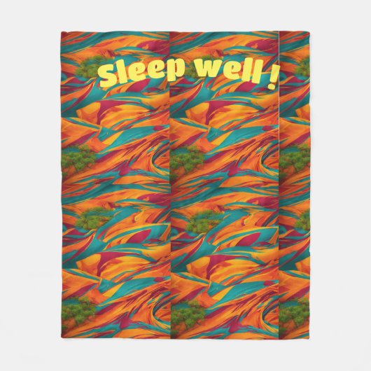 "Slumber penseelstreken: fleece deken (Voorkant)