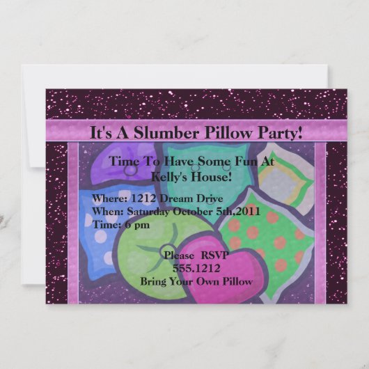 Slumber Pillow Kaart (Voorkant)