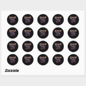 Slumber Py Squad Sleepover Pyjama nagels Make Up Ronde Sticker (Vel)