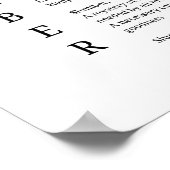 Slumber Slaap Droomtijd gedicht poster muurkunst (Hoek)