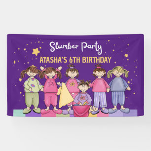Slumber verjaardagsfeestje spandoek