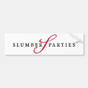 Slummer Partijen bij de Logo Promotionele Partijen Bumpersticker