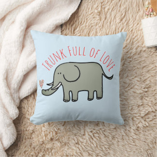 Slurf Vol Liefde Schattige Olifant Doodle Kussen