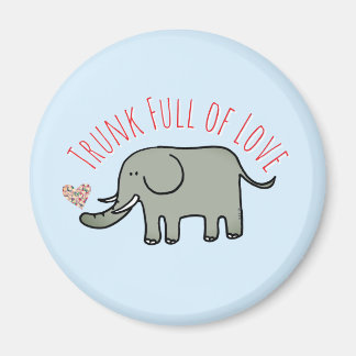 Slurf Vol Liefde Schattige Olifant Doodle Magneet