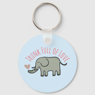 Slurf Vol Liefde Schattige Olifant Doodle Sleutelhanger