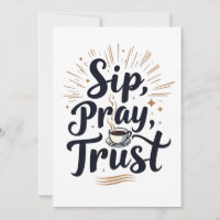 Slurp Gebed Vertrouw Koffie En Jezus Liefhebber