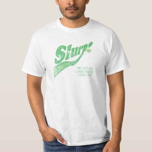 Slurp. Limoen Soda T-shirt (Voorkant)