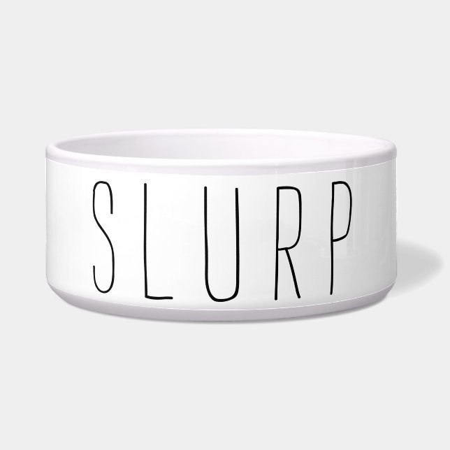 SLURP met Pauw Print Voerbakje (Voorkant)