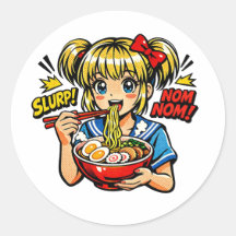 Slurp Nom Anime Meisje Ramen Noedels