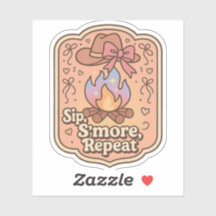 Slurpen, S'more, Herhalen - Retro Kampbadge