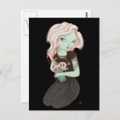 Slushieee - Zombie Goth carte postale fille (Devant / Derrière)