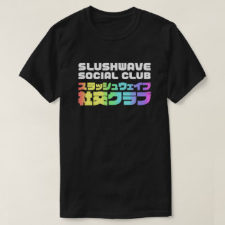 Slushwave Social Club Square op Dark LogoJr T-shirt