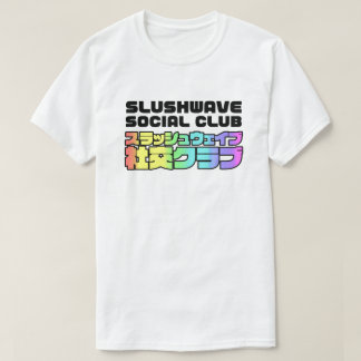 Slushwave Social Club Square op Light LogoJr T-shirt