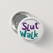 SlutWalk Round Button (Voorkant /achterkant)