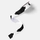 Sluwe Zwarte Kat Lint (Achterkant)