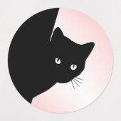 Sly Black Cat Pink Labels (Design 2)