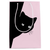 Sly Black Cat Pink Medium Cadeauzakje (Voorkant)