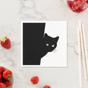Sly Black Cat Servet