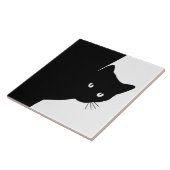 Sly Black Cat Tegeltje (Zijkant)