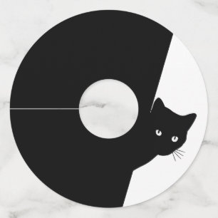 Sly Black Cat Wijnglaslabel