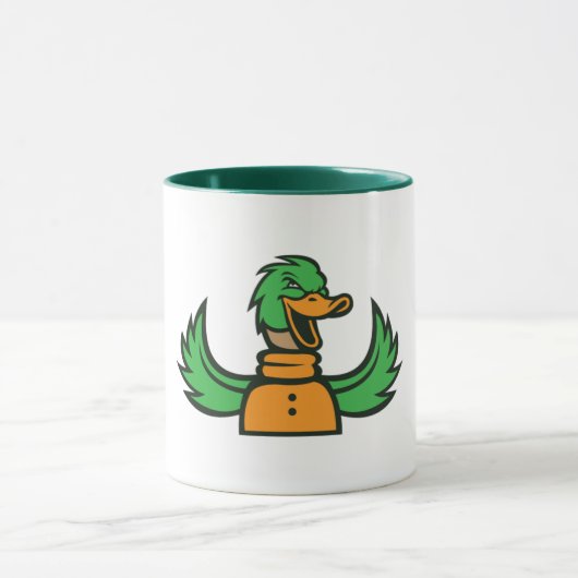 Sly Duck - Mug Mascotte de canard joueuse et audac (Centre)