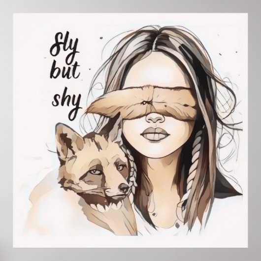 Sly maar verlegen poster (Voorkant)