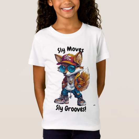 Sly Moves, Sly Grooves - Cool Fox Vibes T-shirt (Voorkant)