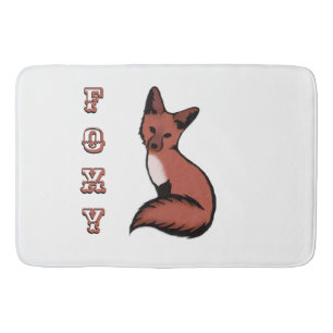 Sly Red Foxy Fox Badmat