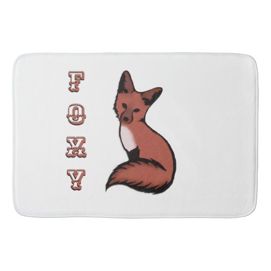 Sly Red Foxy Fox Badmat (Voorkant)