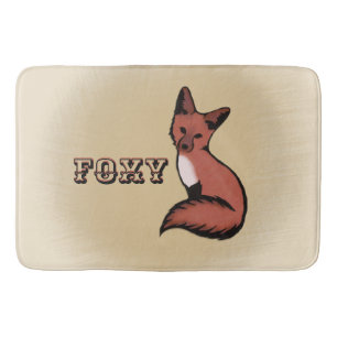 Sly Red Foxy Fox Badmat