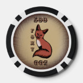 Sly Red Foxy Fox Pokerchips (Achterkant)