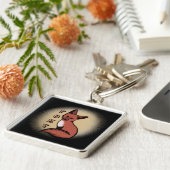 Sly Red Foxy Fox Sleutelhanger (Zijkant)