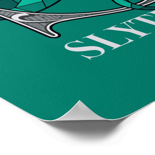 SLYTHERIN™ Crosshatched Emblem Poster (Hoek)