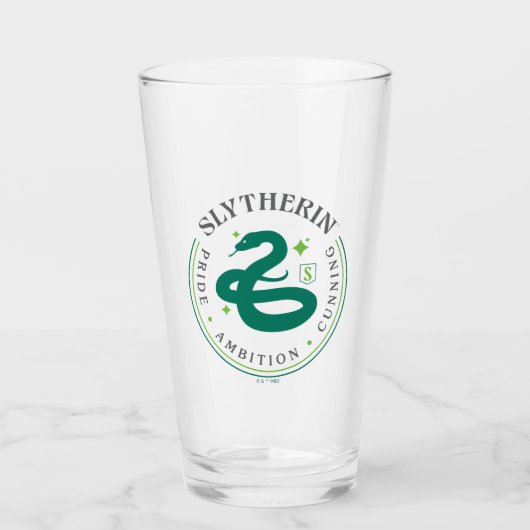 SLYTHERIN™ Green Snake House Pride Badge Glas (Voorkant)