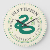 SLYTHERIN™ Green Snake House Pride Badge Grote Klok (Voorkant)
