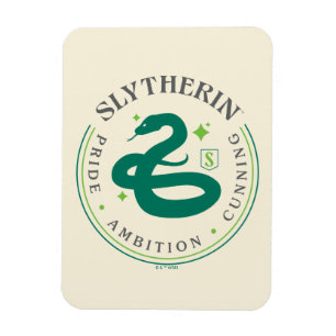 SLYTHERIN™ Green Snake House Pride Badge Magneet