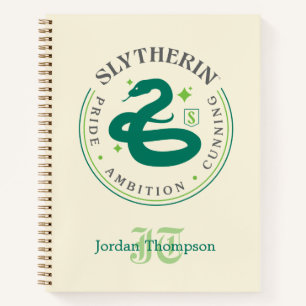 SLYTHERIN™ Green Snake House Pride Badge Notitieboek