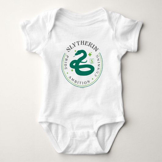 SLYTHERIN™ Green Snake House Pride Badge Romper (Voorkant)