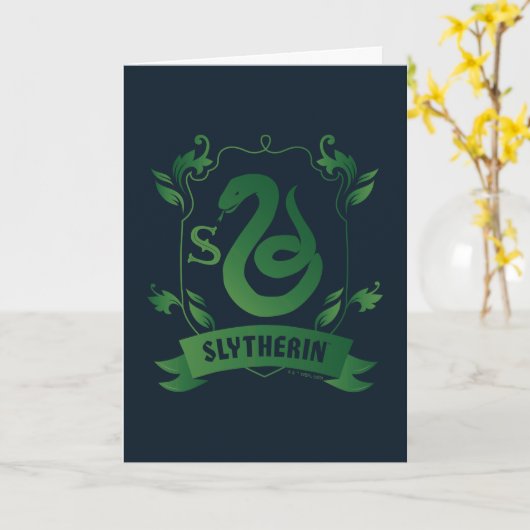 SLYTHERIN™ House Crest Kaart (Gele Bloem)