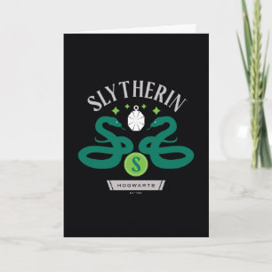 SLYTHERIN™ House Double Snake Locket Graphic Kaart