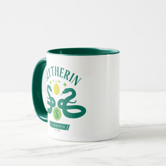 SLYTHERIN™ House Double Snake Locket Graphic Mok (Voorkant links)