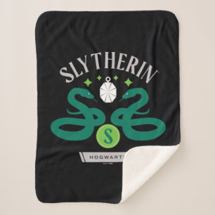 SLYTHERIN™ House Double Snake Locket Graphic Sherpa Deken