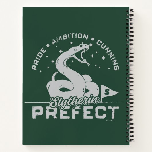 SLYTHERIN™ Prefect-badge Notitieboek (Achterkant)