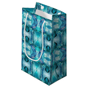 SM Gift Bag Aquamarijn Kristallen Klein Cadeauzakje