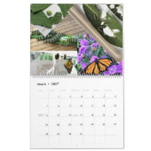 Sm, Med, Calendriers Lg - Papillons (Mar 2027)